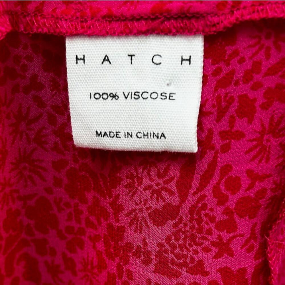 NWT Hatch The Cosette in Samba Print, Bright Pink Maxi Ruffle Dress, Sz 0/ XS - Picture 12 of 13